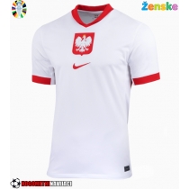 Ženske Nogometnih dresov Poljska Domači EP 2024 Kratki rokavi